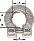 Clevis Shackle, Grade 80, tested, blasted, by cromox®