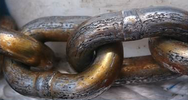 anchor chain - anodic corrosion